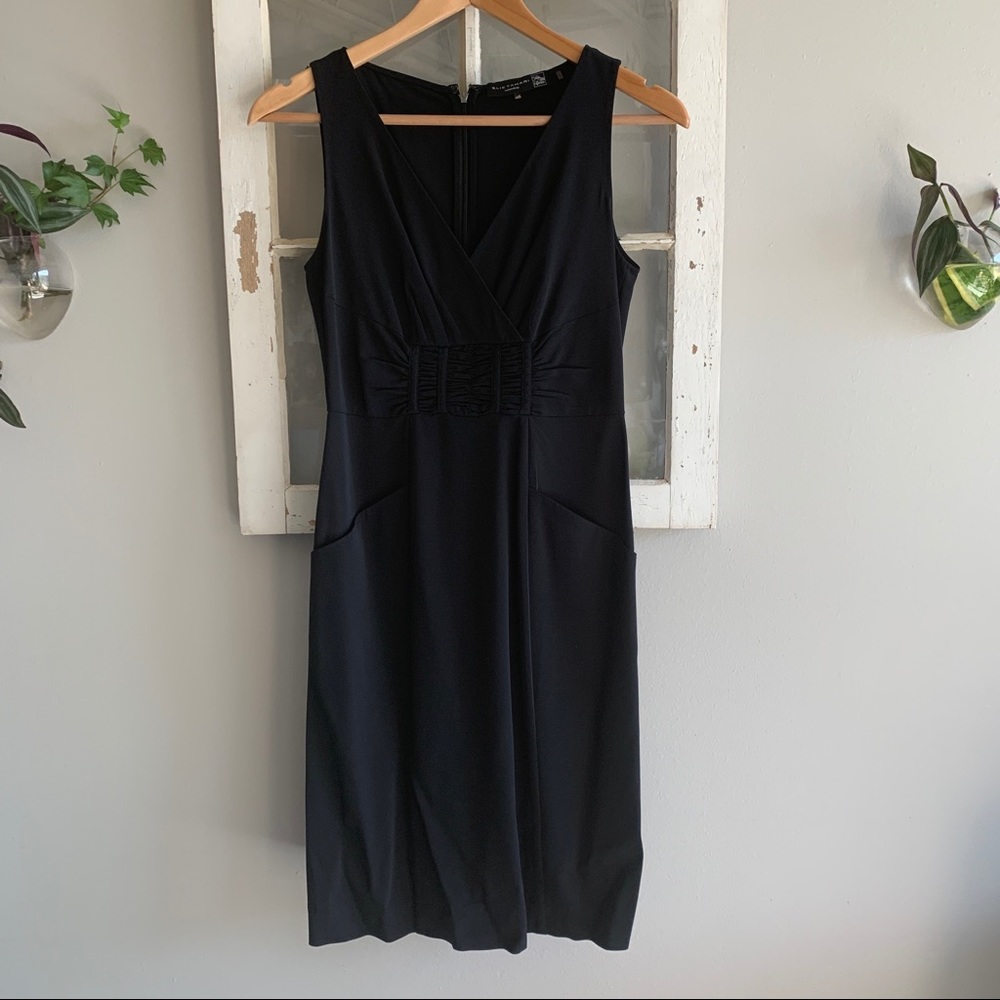 Elie Tahari for Saks Fifth Avenue Black Silk Dress